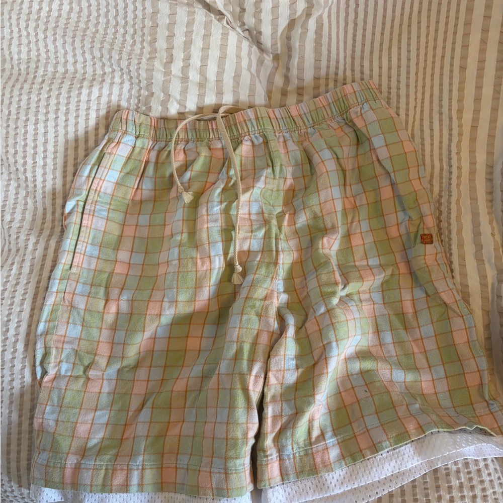 Acne Studios Pastel Plaid Shorts